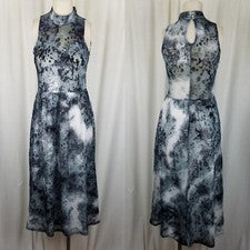 Vestido midi de terciopelo sin mangas Flutter by Dance & Marvel para mujer S cuello alto falso