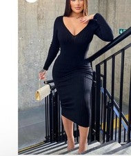Vestido Tejido FASHION NOVA Kallan - Negro Mujer’s 2X Nuevo con etiquetas