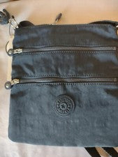 Mini bolso bandolera Kipling Keiko para mujer con llavero mono azul nuevo con etiquetas