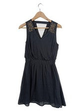 Vestido de cóctel Vero Moda mujer talla S 36 negro con cuentas elegante