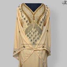 ImranArtsD159 Kaftán Marroquí Elegante Farasha Étnico Abaya Boda Árabe Atuendo