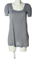 Vestido de punto H&M viscosa jaspeado gris talla 36 casual cómodo