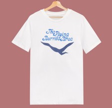 Camiseta estilo vintage The Flying Burrito Bros para hombre algodón blanca todas las tallas