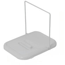 Estante de tapa plegable ABS para tapas de olla y utensilios de cocina blanco 19,5x15x16 cm