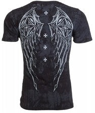 Camiseta para hombre Xtreme Couture by Affliction Stone Ranger motociclista cruz