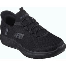 Skechers Hombre Cummits - Colsin Slip-ins Entrenadores de Trabajo - Negros