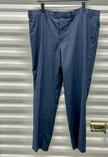 Pantalones Ralph Lauren Para Hombre Comfort Flex Frente Plano Calce Ajustado 42W X 30 Azul Marino