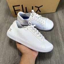 Talla 4-14 Flux Adapt Entrenador Descalzo Triple Blanco Tejido Suela Blanca Hombres 4 Mujeres 5
