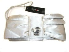 W380 Style & Co. 'Cassie' Mujer Plateado Mini Bolso de Mano de Noche Cartera