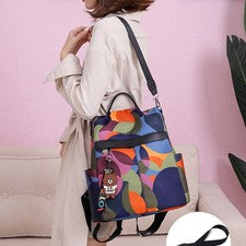 Bolsos universitarios para mujer mochilas de moda bordadas para niñas
