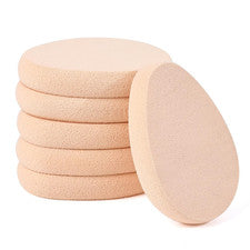 6 PIEZAS Esponjas de Maquillaje Planas para Base, Esponja Base Beige, Mezcla de Belleza
