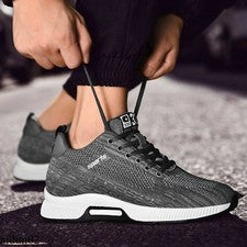 Zapatos de Tacón Ocultos para Hombre Zapatillas Aumento de Altura Deporte Atletismo Cuña 8 cm
