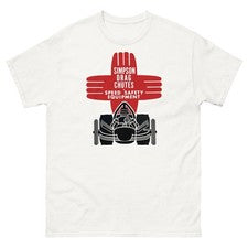 Canaletas de arrastre estilo vintage Simpson Hot Rod NHRA Rockabilly Drag Racing Top Fuel