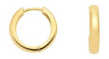 Oro auténtico 333 oro amarillo hombres 14 mm bisagra individual criollo pendiente 1 ud.
