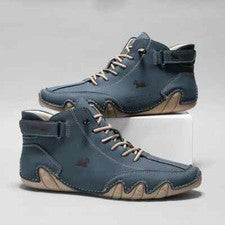 Botas para hombre plataforma exterior corte bajo cómodas antideslizantes zapatillas informales zapatos
