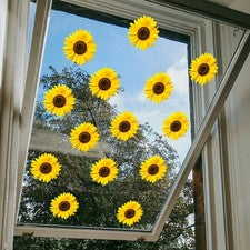 Calcomanía decoración hogar para dormitorio girasol pegatinas de pared