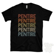 CAMISETA COMPLETA ESTILO RETRO REPETIDA para hombre y mujer Reino Unido top name regalo