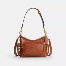 Bolso de Hombro COACH Laurel 22 Bolsillos CEU29 IMYW7 Canela Auténtico...