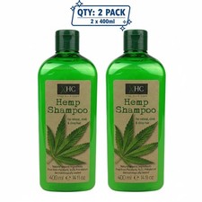 2 x Champú de cáñamo para el cuidado del cabello XHC Xpel para cabello natural, elegante y brillante 400 ml