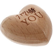 Escritorio Madera Corazón Adorno Decorativo Corazón Hogar Artificial Estatuilla Madera Corazón