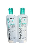 Acondicionador suavizante Rusk Deep Shine Smooth Keratin Care 12 oz (paquete de 2)