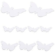 1 Juego de Adhesivos de Pared Acrílicos Mariposas Pegatinas Espejo Moderno para Decoración de Pared del Hogar