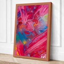 Impresión en lienzo abstracto de energía gestual arte de pared decoración del hogar listo para colgar