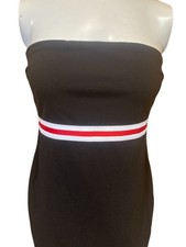 Bodycon Mini Vestido Mujer M Elástico Sin Tirantes Nuevo Con Etiquetas Negro Sexy Elegante