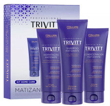 Champú hidratante tonificante Trivitt Hair Blond 250 ml, estado 200 ml, crema 200 g - 3x1