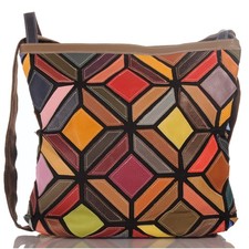 Bolso de hombro shopper de cuero para mujer Italia 30667