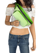 Michael Kors Cooper Bolso Cinturón Utilitario Grande Paquete Eslinga MK Ombre Verde Selva