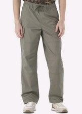 Pantalones cargo Y2K verde oliva confort sarga para hombre talla L (36-38)