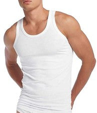 Pack de 2 o 3 Chaleco Hombre AJUSTADO/AJUSTADO 100% Algodón Gimnasio Top Singlet 32-50 "