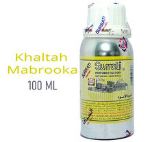 Aceite de perfume concentrado Khaltah Mabrooka Surrati, envasado de 100 ml, aceite Attar.