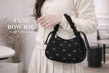 Lindo bolso de mujer con lazo de un solo hombro - 2026 nuevo estilo plisado axilas