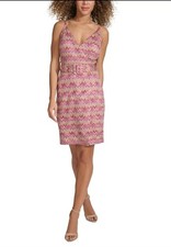 Vestido vaquero estampado con cinturón talla 10 de Siena para mujer