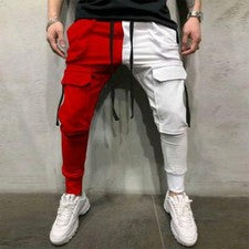 Pantalones De Camuflaje Para Hombre Moda Cargo Deportivas Harén Ajustados Informales