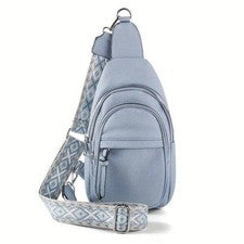 BOLSO BANDOLERA BANDOLERA MUJER MODA CON CORREAS INTERCAMBIABLES AZUL