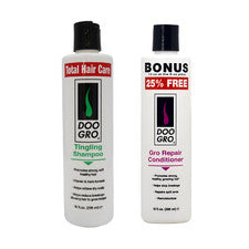 Doo Gro Juego de reparación y hormigueo para el cuidado del cabello Champú Paquete de tratamiento sin enjuague