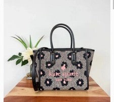 Bolso de Mano para Mujer Kate Spade New York Ella, Pequeño - Negro/Rosa/Blanco (K8208) 💓