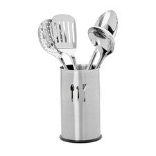 Set utensilios cocina 5 piezas acero cepillado set de utensilios de cocina