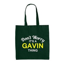 Don' T Worry It's A Gavin Cosa - Lienzo Bolsa - Apellido Traje Nombre Familia