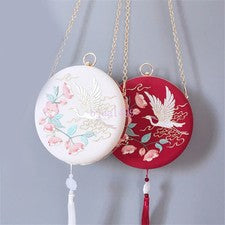 Bolso de mano Hanfu estilo antiguo bordado bandolera bolso regalo para mujeres 1 pieza