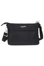 Bandolera Baggallini Securtex antirrobo Memento negra