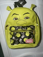 DreamWorks Shrek Licencia Oficial Mini 11” Alto Verde Mochila Bolso Orejas 3D Nuevo sin Etiquetas