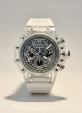 Reloj Invicta Racing X-Grid 44 mm transparente cronógrafo para hombre nuevo 69680