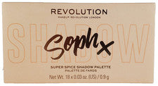 Paleta de sombras Revolution Makeup London Soph X Super Spice 18 tonos nueva en caja