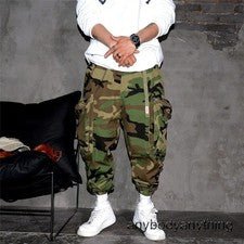 Pantalones cargo de camuflaje para hombre primavera otoño nuevo estilo informales para hombre pantalones de moda