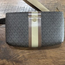 Michael Kors Mujer Pequeño Cartera Bolso de Hombro Bolso de Mano Marrón Dorado Herrajes NUEVO