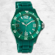 Oozoo Reloj de Pulsera Mujer Relojes Análogo Silicona Verde UOC4351A